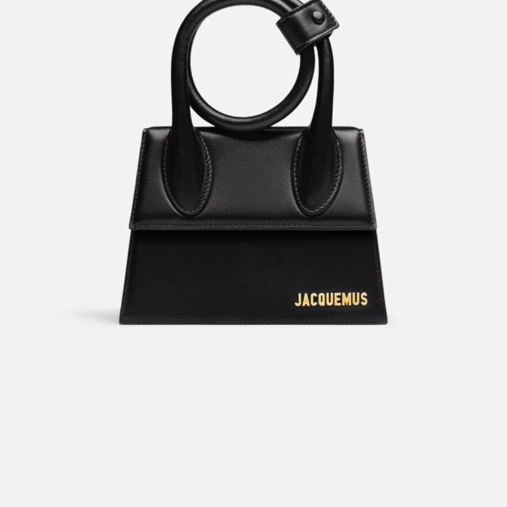 Jacquemus Black Mini Bag with Gold Logo